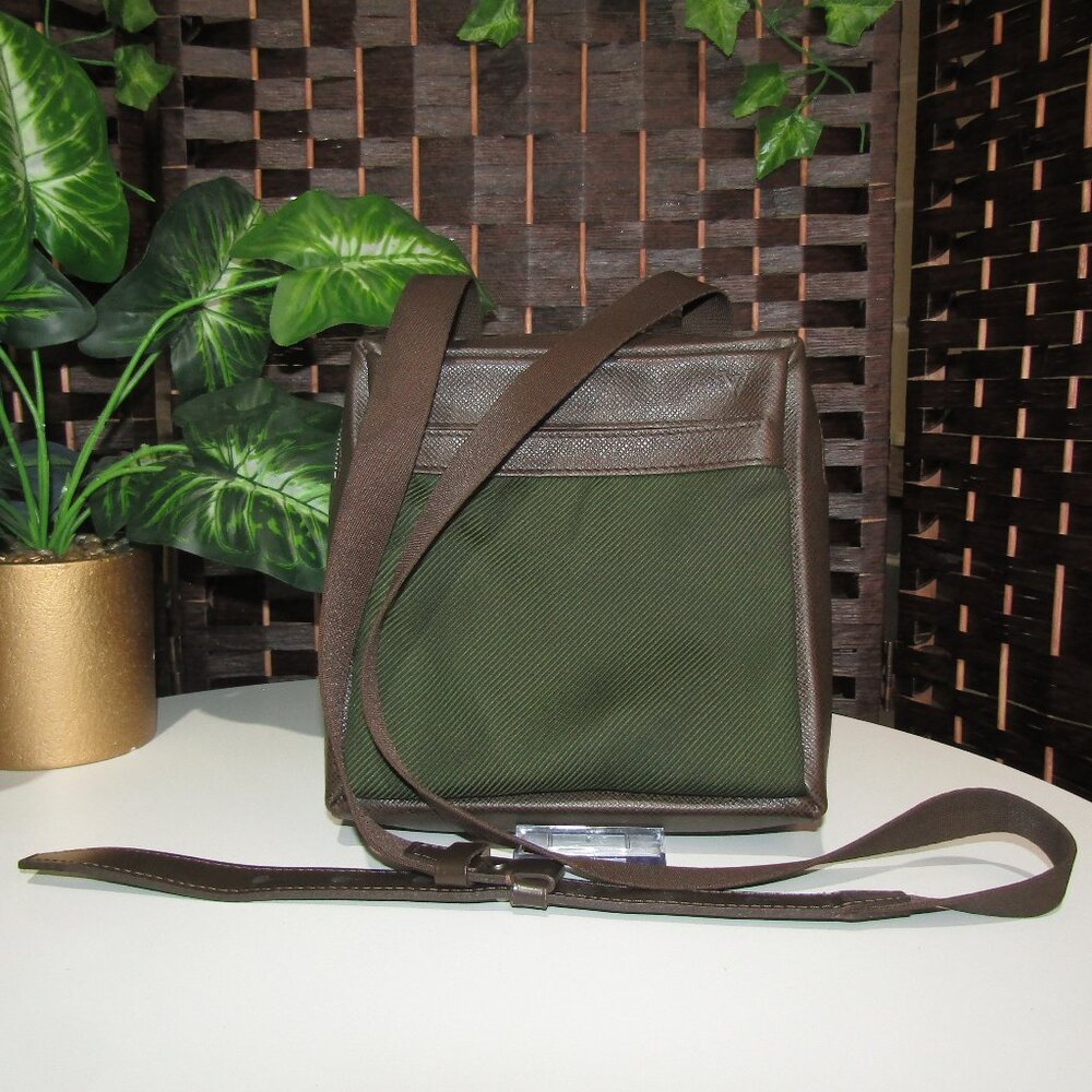 $3 START AUTH AUTH LOUIS VUITTON NYLON GREEN & BROWN BAG